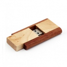 木質旋轉式USB手指