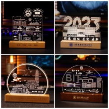 櫸木亞克力紀念品擺件