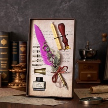 哈利波特羽毛筆畢業紀念鋼板禮盒套裝