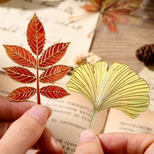 葉子精美金屬書籤