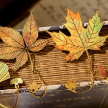葉子精美金屬書籤