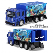 合金回力貨櫃車