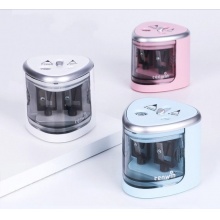 雙孔帶乾電池自動卷筆刀