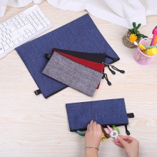 簡約牛津布拉鏈文件袋