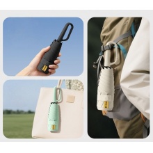 便攜環扣五折膠囊傘