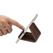 胡桃木實木創意手機支架