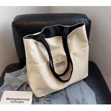 單肩手提帆布袋