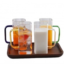簡約方形吸管玻璃杯