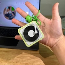 復古迷你录音机可錄音三首歌鑰匙扣掛件