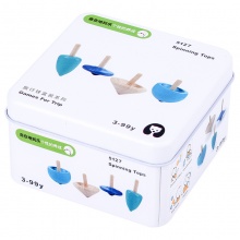 兒童益智旅行鐵盒裝積木玩具